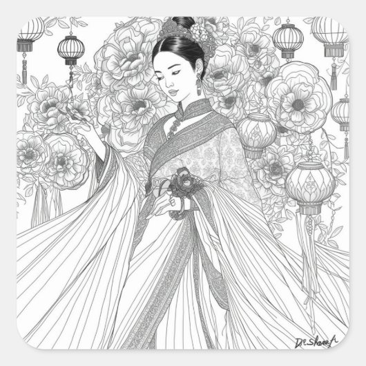 meets contemporary fashion artistry スクエアシール (正面)