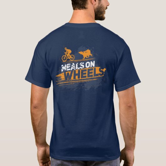 Meets on Wheelsサイクリングウッドランドベアアドベンチャー Tシャツ (裏面)
