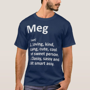 MEG定義名パーソナライズされたのおもしろい誕生日 Tシャツ