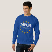 MEGA Europe | Pro-Europe Statement Sweatshirt mit スウェットシャツ (正面フル)