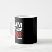 Mega Garge Proud Trump Supporter  コーヒーマグカップ (正面左)