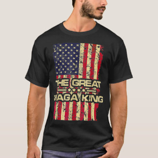MEGA KING shirt great MEGA KING Vintage US Flag  Tシャツ