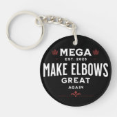 MEGA Make Elbows再素晴らしびカナダの肘アップ！ キーホルダー (正面)