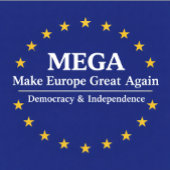 MEGA, Make Europe Great Again, democracy, independ キャップ