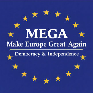 MEGA, Make Europe Great Again, democracy, independ キャップ