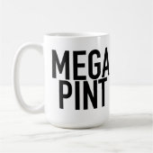 MEGA PINTマグカップ飲みグラス杯コーヒーワインビール コーヒーマグカップ (左)