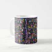 Megabunte Tasse "like Hundertwasser" コーヒーマグカップ (正面左)