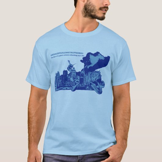 MEGACEPHALOMETROPHOBIA Tシャツ (正面)