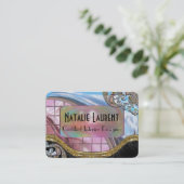 Megacoppaパールプロフェッショナル3.5インチx 2.5インチ 名刺 (スタンド正面)