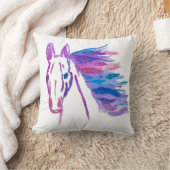 Megaflora著ボヘミアの馬の枕 クッション (ブランケット)