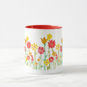 Megaflora著レトロの花のコーヒー・マグ マグカップ (中央)