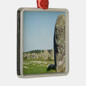 Megalithic永続的な石の直線 メタルオーナメント (右)