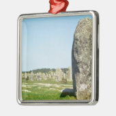 Megalithic永続的な石の直線 メタルオーナメント (左)