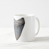 Megalodonの鮫の歯 コーヒーマグカップ (正面右)