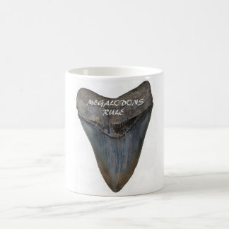 Megalodonの鮫の歯 コーヒーマグカップ