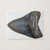 Megalodonの鮫の歯 ジグソーパズル (横)