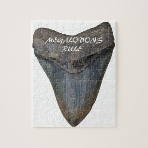 Megalodonの鮫の歯 ジグソーパズル