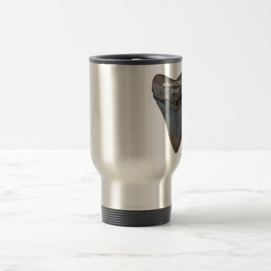 Megalodonの鮫の歯 トラベルマグ (中央)