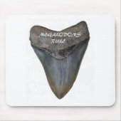 Megalodonの鮫の歯 マウスパッド (正面)