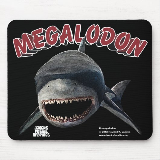 Megalodonの鮫 マウスパッド (正面)