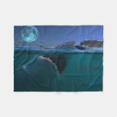 Megalodon フリースブランケット (正面(横))