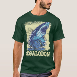 Megalodon Great White Shark Tシャツ