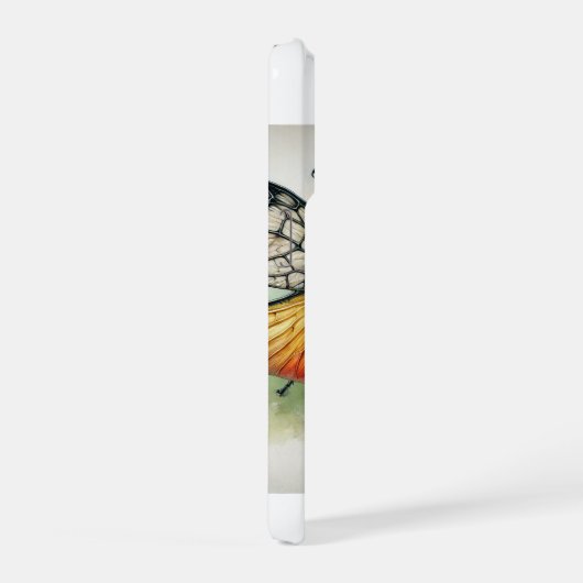 Megalomus dorsal view 290824IREF235 - Watercolor iPhoneケース (右側面)