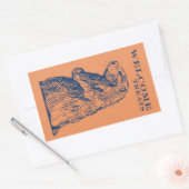 megan + kevin welcomeバッグシール 長方形シール (封筒)