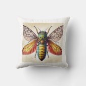 Meganeura Dragonfly View 120924IREF212 - Watercolo クッション (裏面)