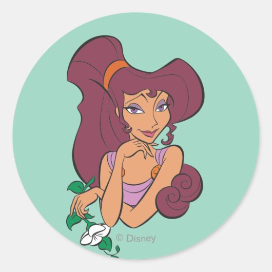 Megara Goddess at Heart Classic Round Sticker ラウンドシール (正面)