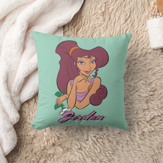 Megara Goddess at Heart Throw Pillow クッション (ブランケット)