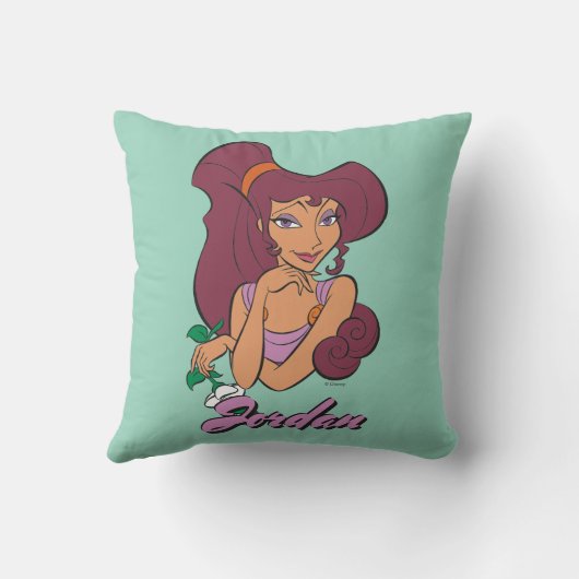 Megara Goddess at Heart Throw Pillow クッション (裏面)