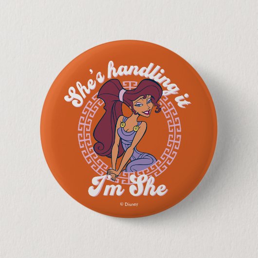 Megara - She's Handling It, I'm She Button 缶バッジ (正面)