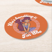 Megara - She's Handling It, I'm She Round Paper Co ラウンドペーパーコースター (アングル)
