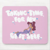 Megara - Taking Time For My Best Self Mouse Pad マウスパッド (正面)