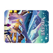 Megève : Élégance Alpine et Prestige Hivernal マグネット (横)