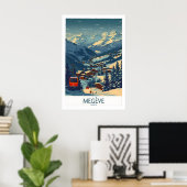 Megève Poster France Ski Print 1 ポスター (ホームオフィス)