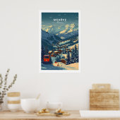 Megève Print France Ski Poster 1 ポスター (キッチン)