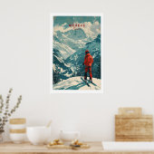 Megève Ski Poster - France 1 ポスター (キッチン)