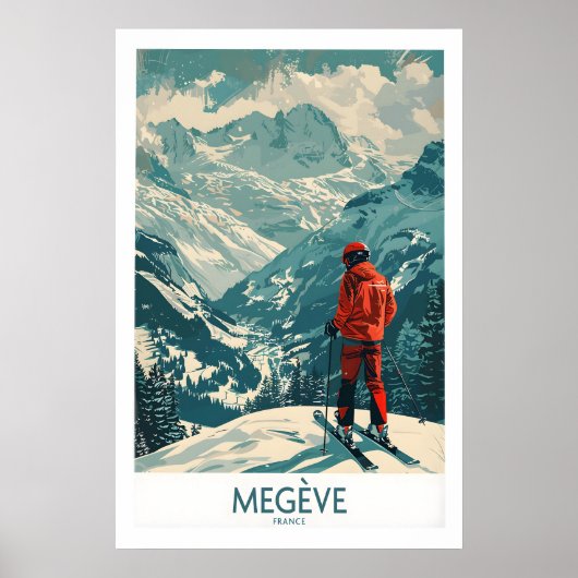 Megève Wall Art - France 1 ポスター (正面)