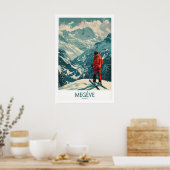 Megève Wall Art - France 1 ポスター (キッチン)
