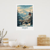 Megève Wall Art Poster - France 1 ポスター (キッチン)