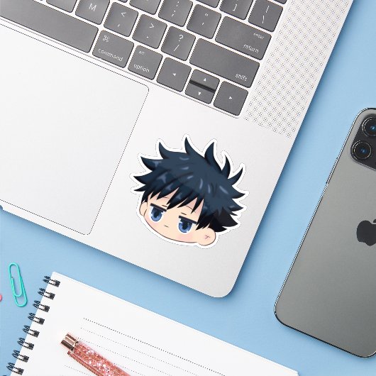 Megumi inspired chibi シール (ノートパソコンとiPhone)