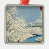 Meguroで橋および落日の丘をドラムをたたいて下さい メタルオーナメント (正面)