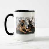 Megyanのドーベルマン犬-バークレーのマスティフX マグカップ (左)