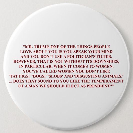 Megynケリーの質問Pin 缶バッジ (正面)