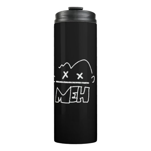 mehおもしろい顔 タンブラー (正面)