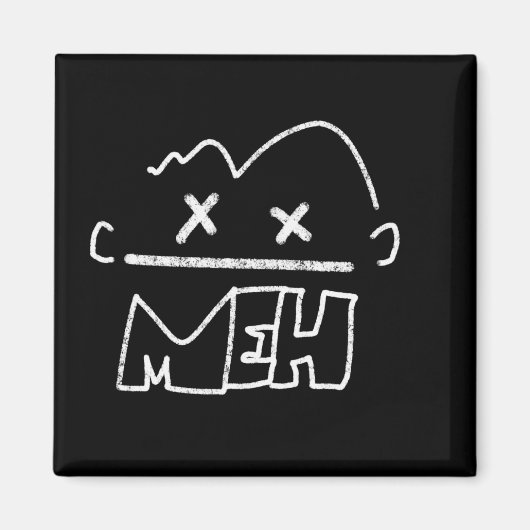 mehおもしろい顔 マグネット (正面)