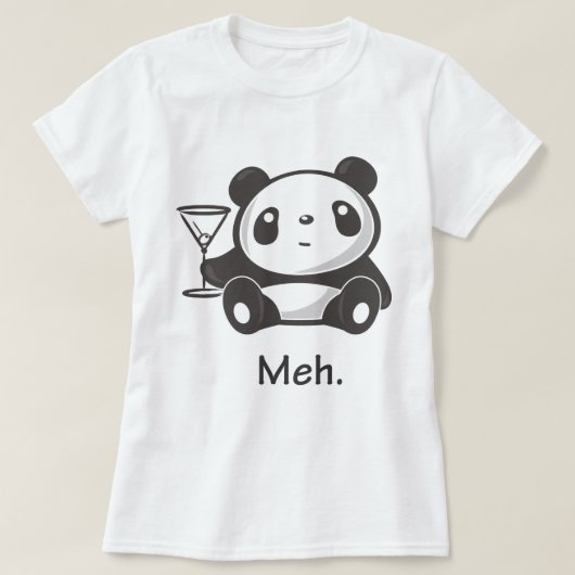 Mehのパンダ Tシャツ (デザイン正面)