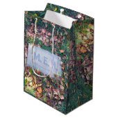 Mehの墓石の病的なユーモアのおもしろいでカスタムな誕生日 ミディアムペーパーバッグ (裏面アングル)